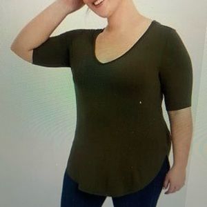 Torrid olive tunic